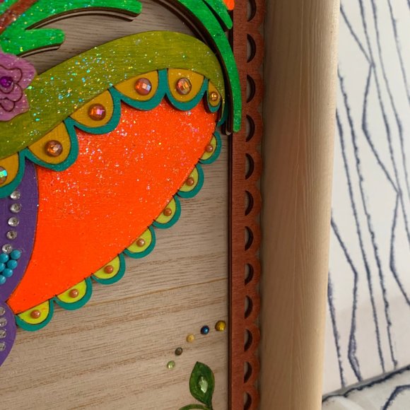 ⭐️#403 Hand Painted Day Of The Dead Shadow Box - Picture 6 of 14